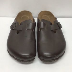 Birkenstock BOSTON GRIP CLOG - brown leather size 11